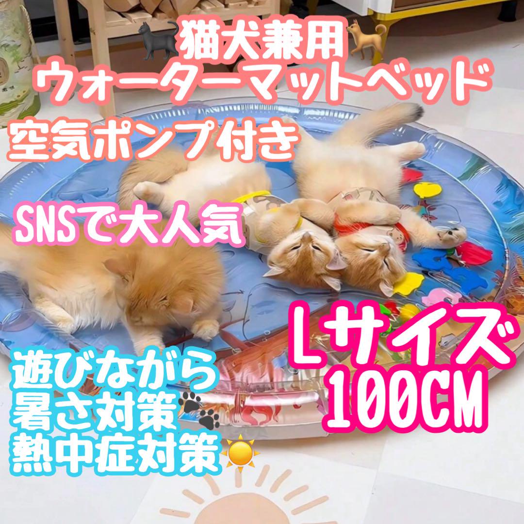 ベッド 犬猫兼用 ウォーターベッド ペット プレイマット 100cm Lサイズ