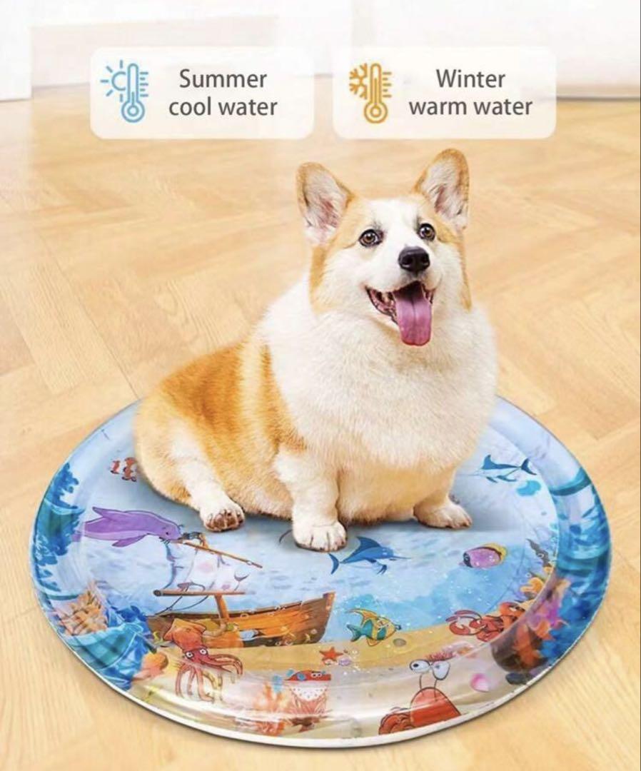 ベッド 犬猫兼用 ウォーターベッド ペット プレイマット 100cm Lサイズ