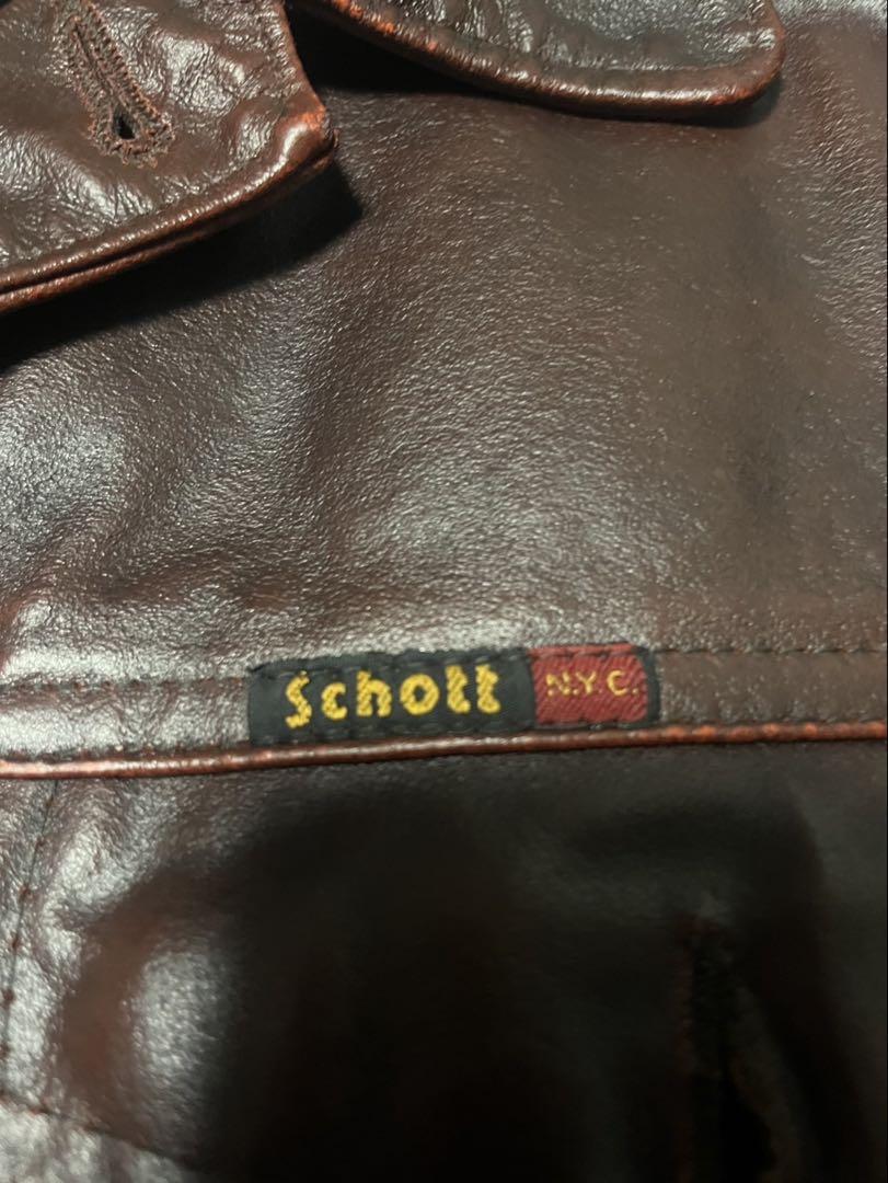 Schott レザージャケット M ブラウン