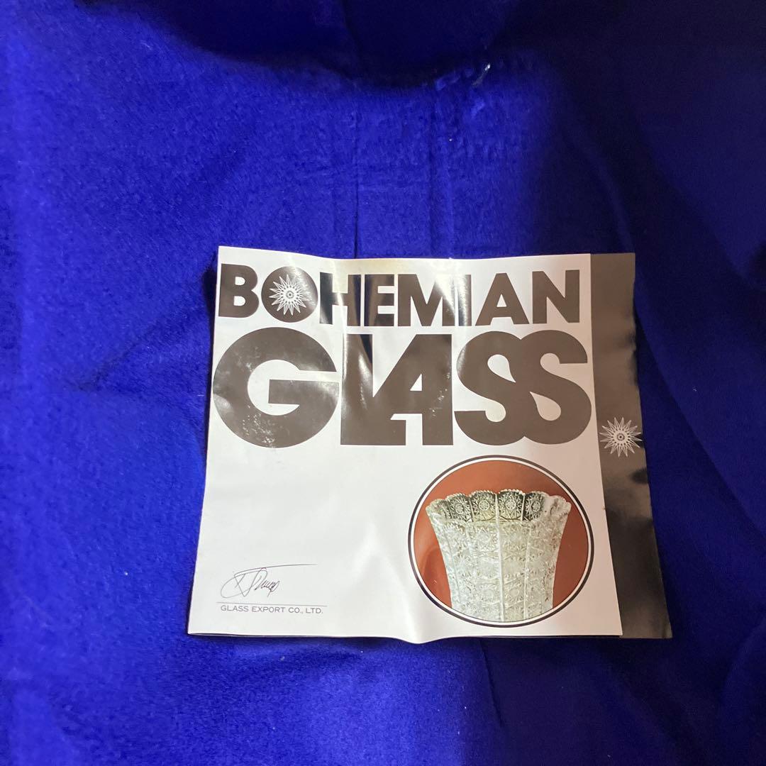 ボヘミアガラス 花瓶 フラワーベース　500PK