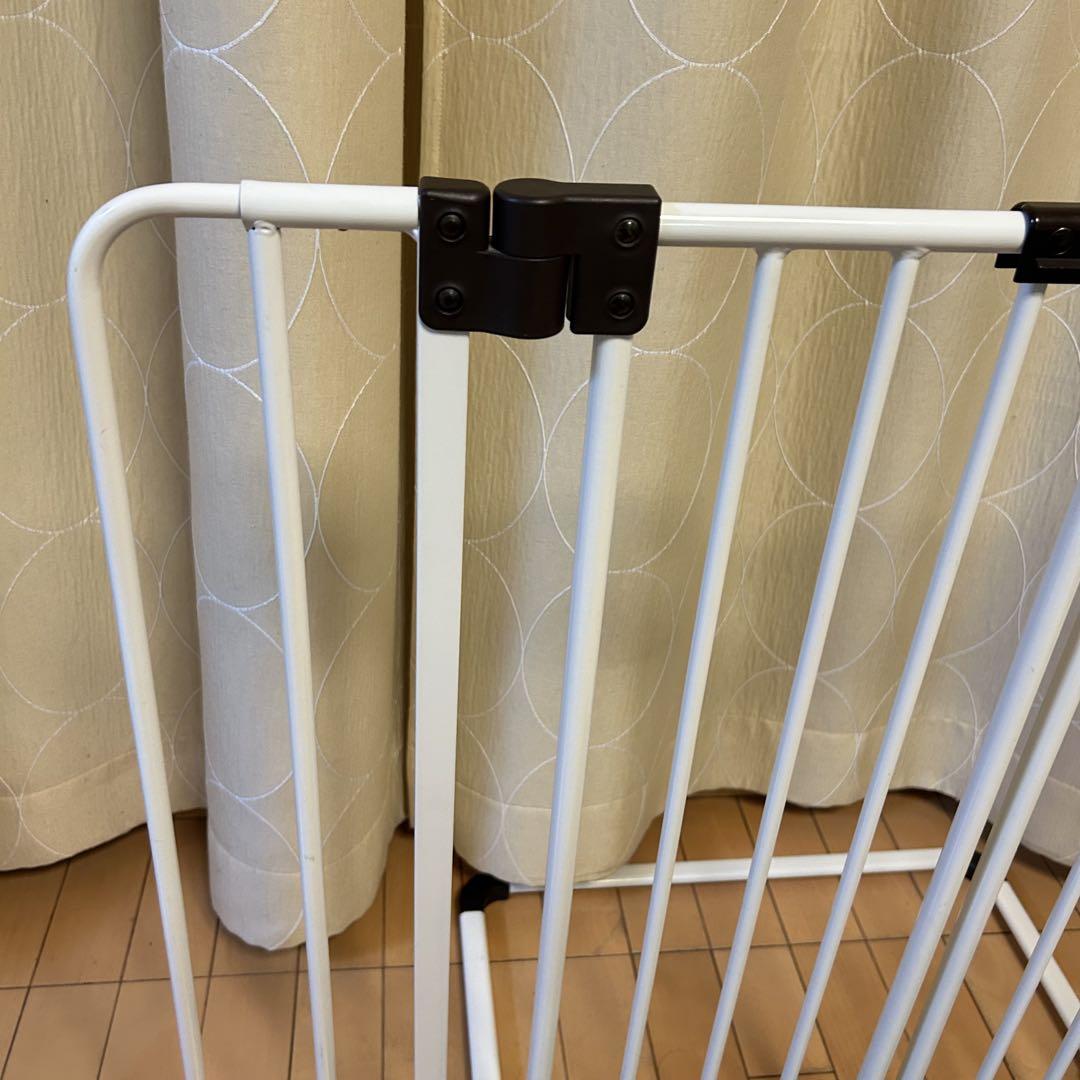 ペットセレクト　ちょっとおくだけとおせんぼウォークスルー　S ホワイトスチール