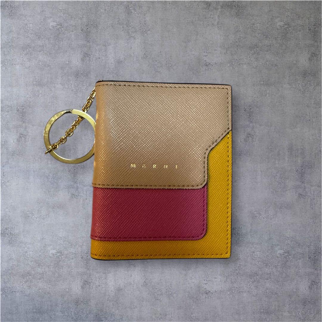 MARNI カードケース パスケース キーリング付き 二つ折りmarni