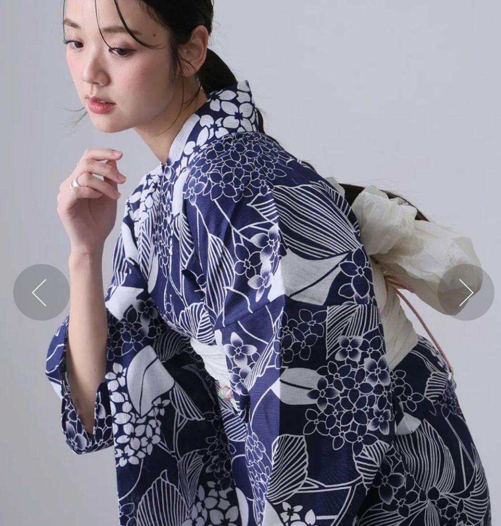 プールヴー紫陽花柄浴衣単品アジサイ 注目ブランドのギフト