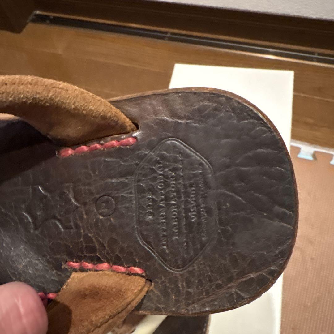 VISVIM LAMASANDAL-FOLK LT.BROWN Mサイズ27cm - メルカリ