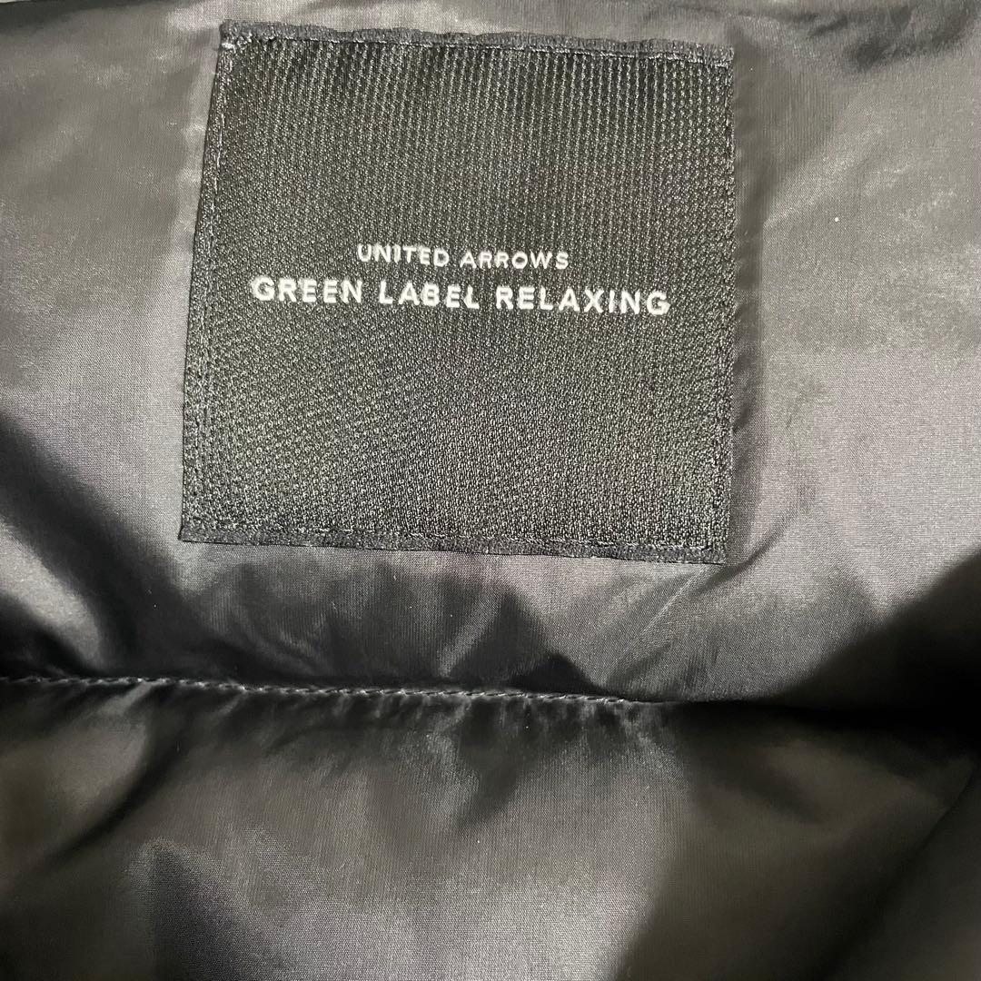 グリーンレーベル リラクシング ダウンジャケット 黒S・green label relaxing 軽量素材 ブラック系