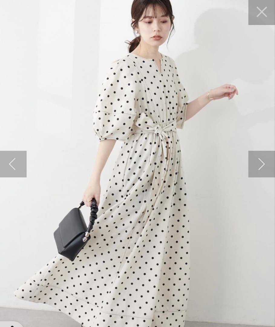 ランタンスリーブワンピース ナチュラルクチュール　natural couture