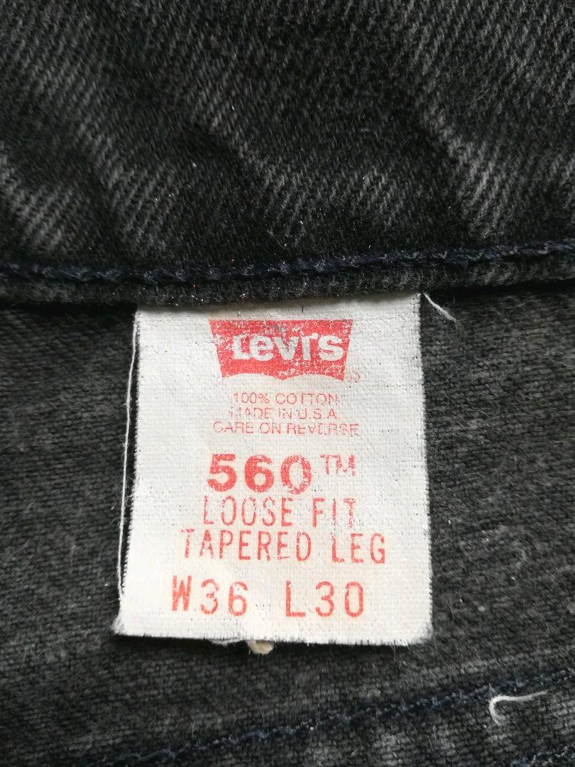 安いお買い得 ビッグサイズ USA製 リーバイス 560 ブラック デニム W36 L30 4wJOj-m82125383418 HOT送料無料