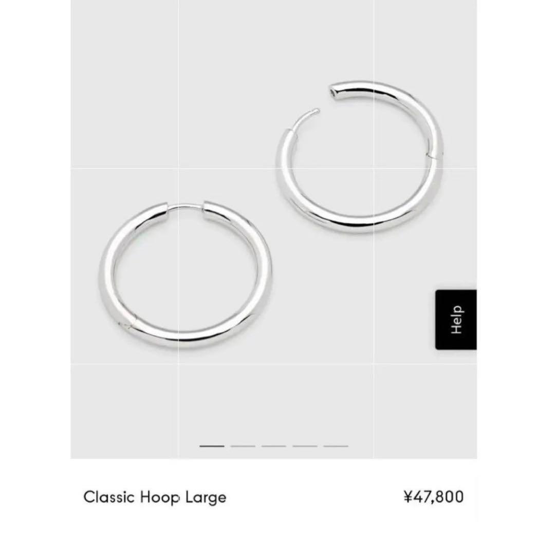 TOMWOOD classic hoop large フープピアス　シルバー