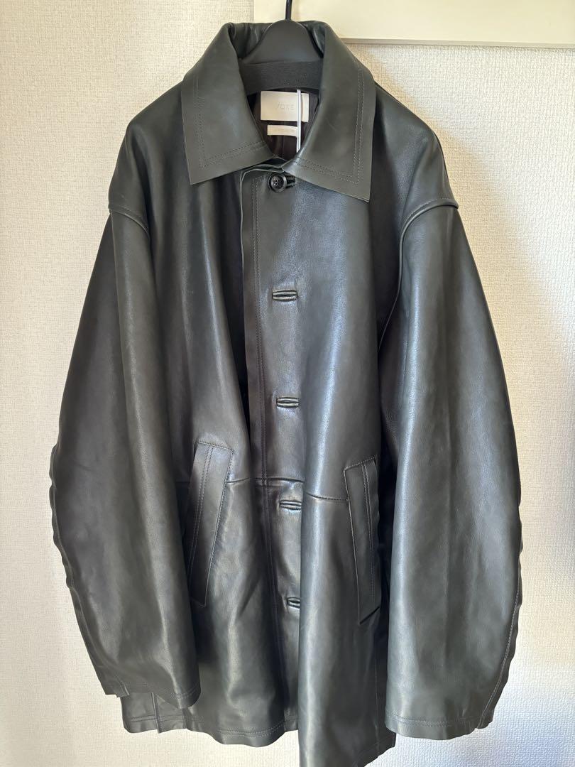 【yoke】cut-off lether car coat 新品未使用タグ付き