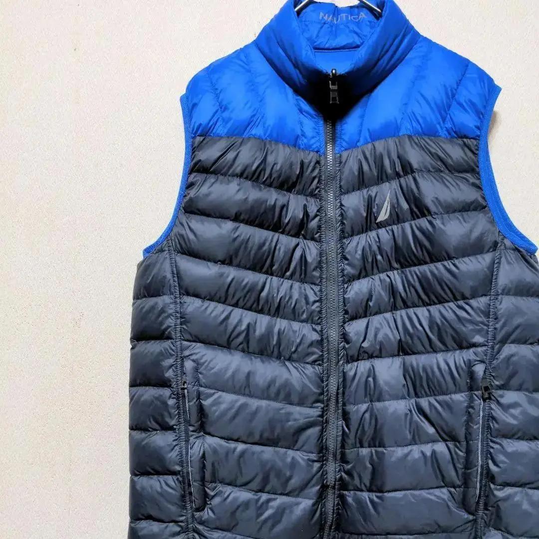 美品 NAUTICA ノーティカ リバーシブル ダウンベスト Y2K US古着