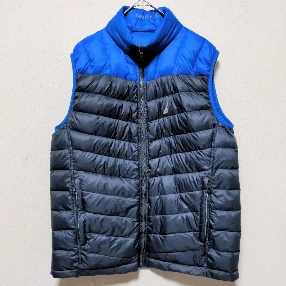 美品 NAUTICA ノーティカ リバーシブル ダウンベスト Y2K US古着