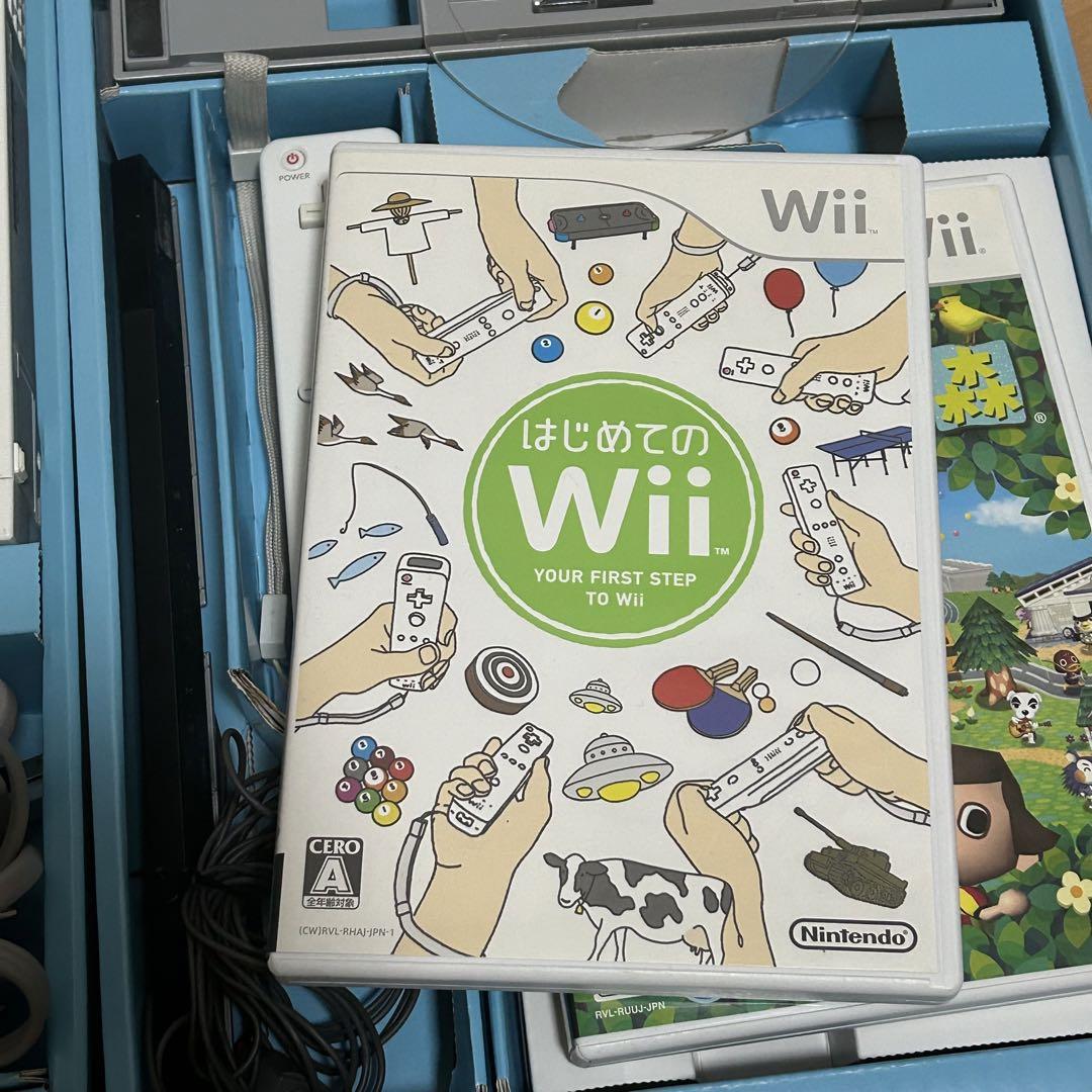 カセット付 任天堂 Nintendo Wii 本体 動作確認済 箱 どうぶつの
