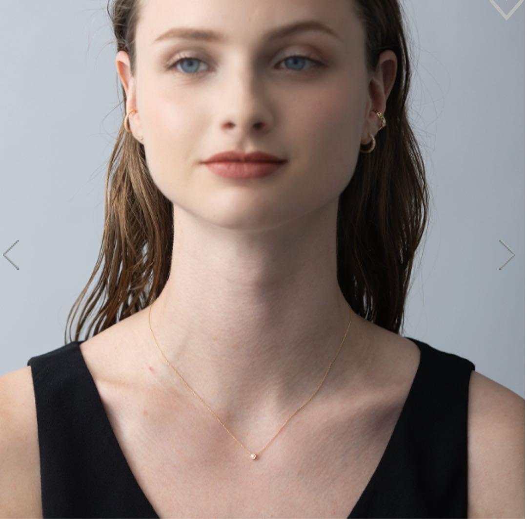 Star Jewelry ムーンセッティングダイヤネックレス0.04ct Star Jewelry ムーンセッティングダイヤネックレス0.04ct