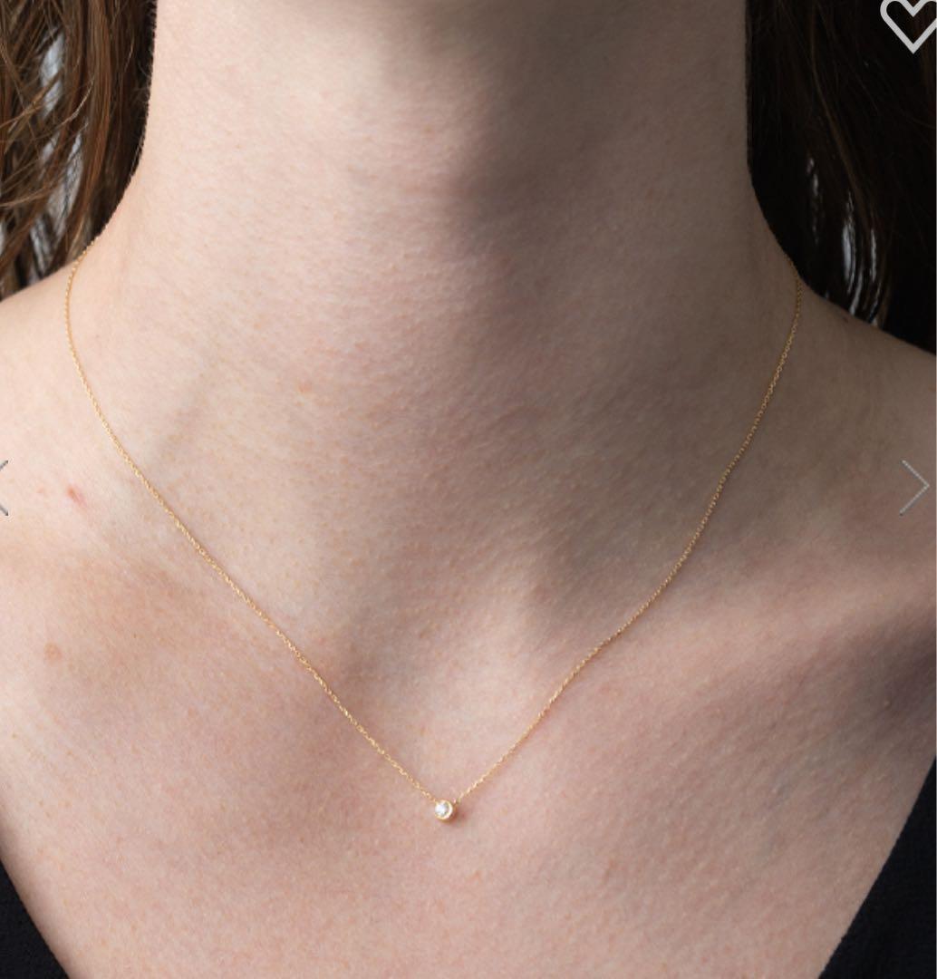 Star Jewelry ムーンセッティングダイヤネックレス0.04ct Star Jewelry ムーンセッティングダイヤネックレス0.04ct