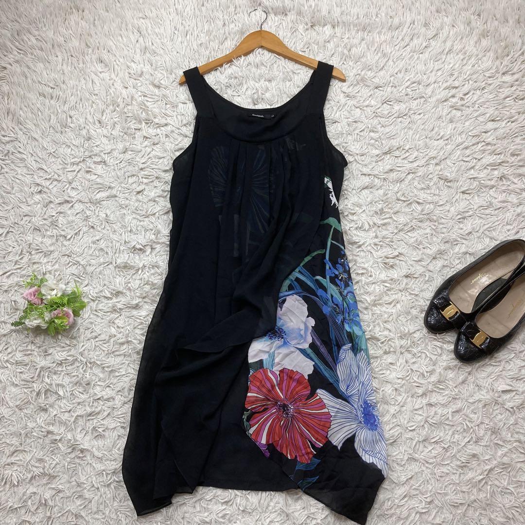 [ Desigual ] 花柄 ドレス ノースリーブ ワンピース Desigual デシグアル 花柄デザイン ノースリーブワンピース