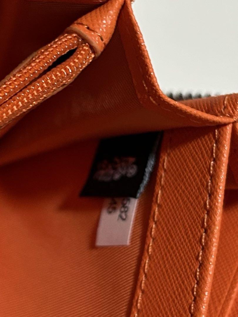 コーチ　長財布　財布　ウォレット　シグネチャー　オレンジ　レザー