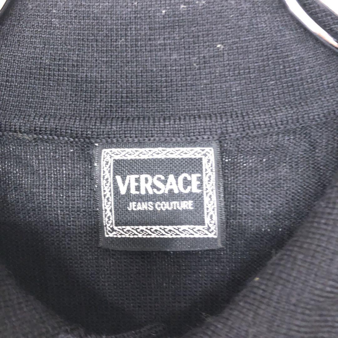 archives古着 VERSACE JEANS メデューサ ニットポロシャツ