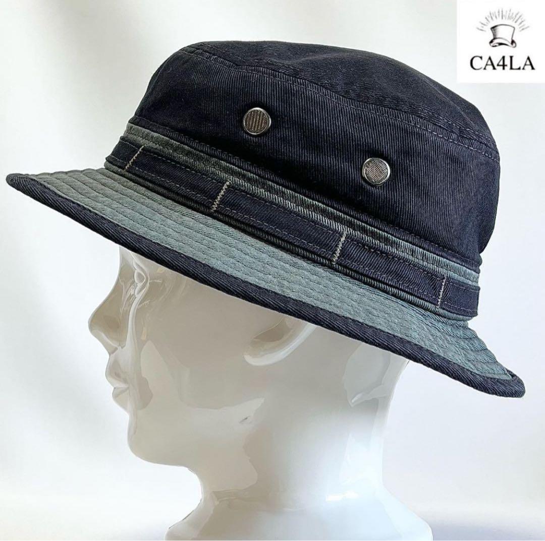 【美品】CA4LA 日本製 スタイルもカラーリング抜群！バイカラーサファリハット