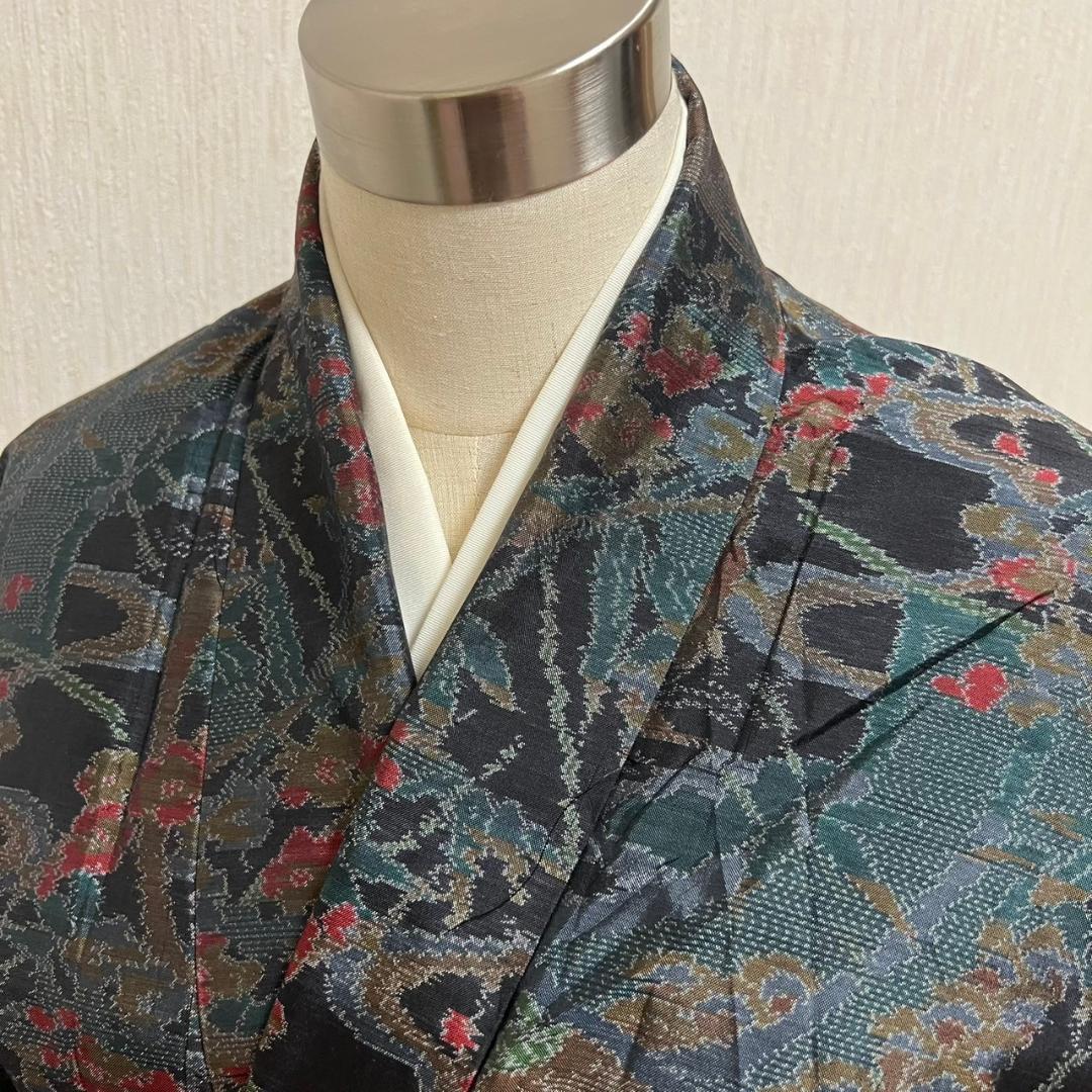KJ1505 大島紬 身丈156.5cm 着物 正絹
