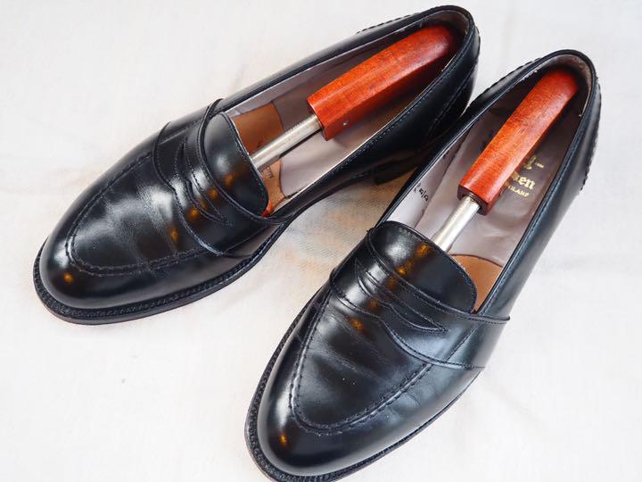 47%割引ブラック系,27.5cm【返品不可】 Alden 681 Full Strap Slip-On 「スクエアリーフ」 Alden Slip-On Strap Full 681 ドレス/ビジネス