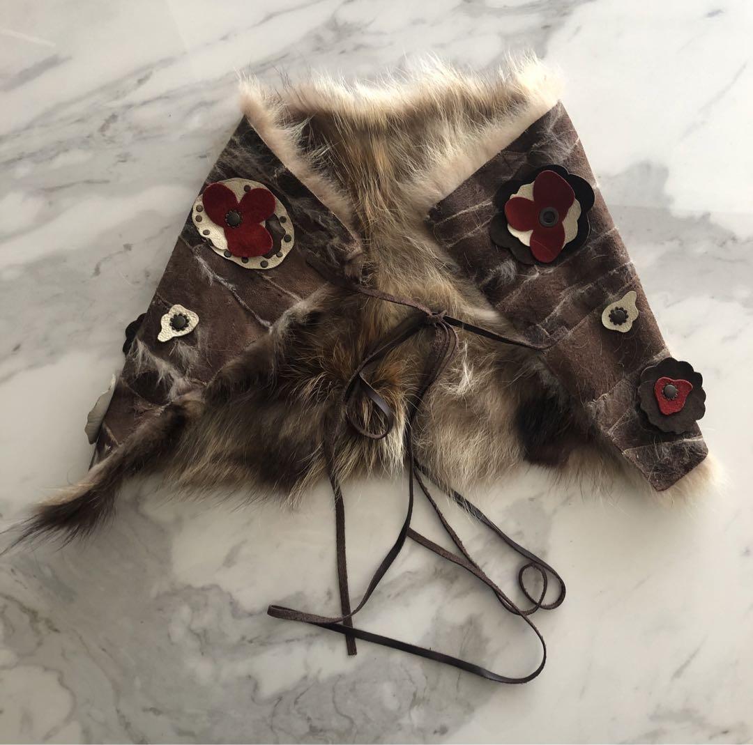 マルニ MARNI ファーストール ティペット 花柄パッチワーク