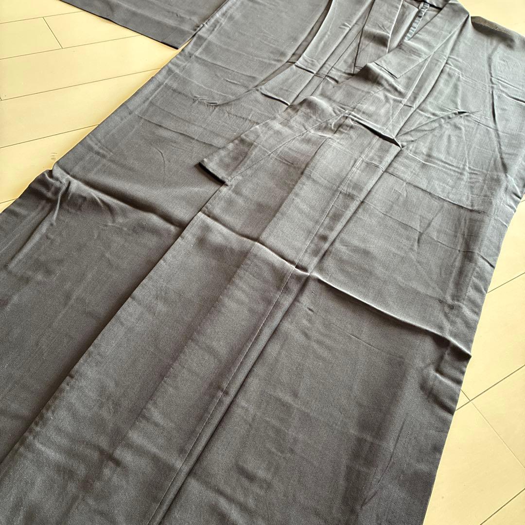 ■E5099■美品■正絹■紅消鼠色　紗　単衣　男物　着物■着丈148　裄丈73