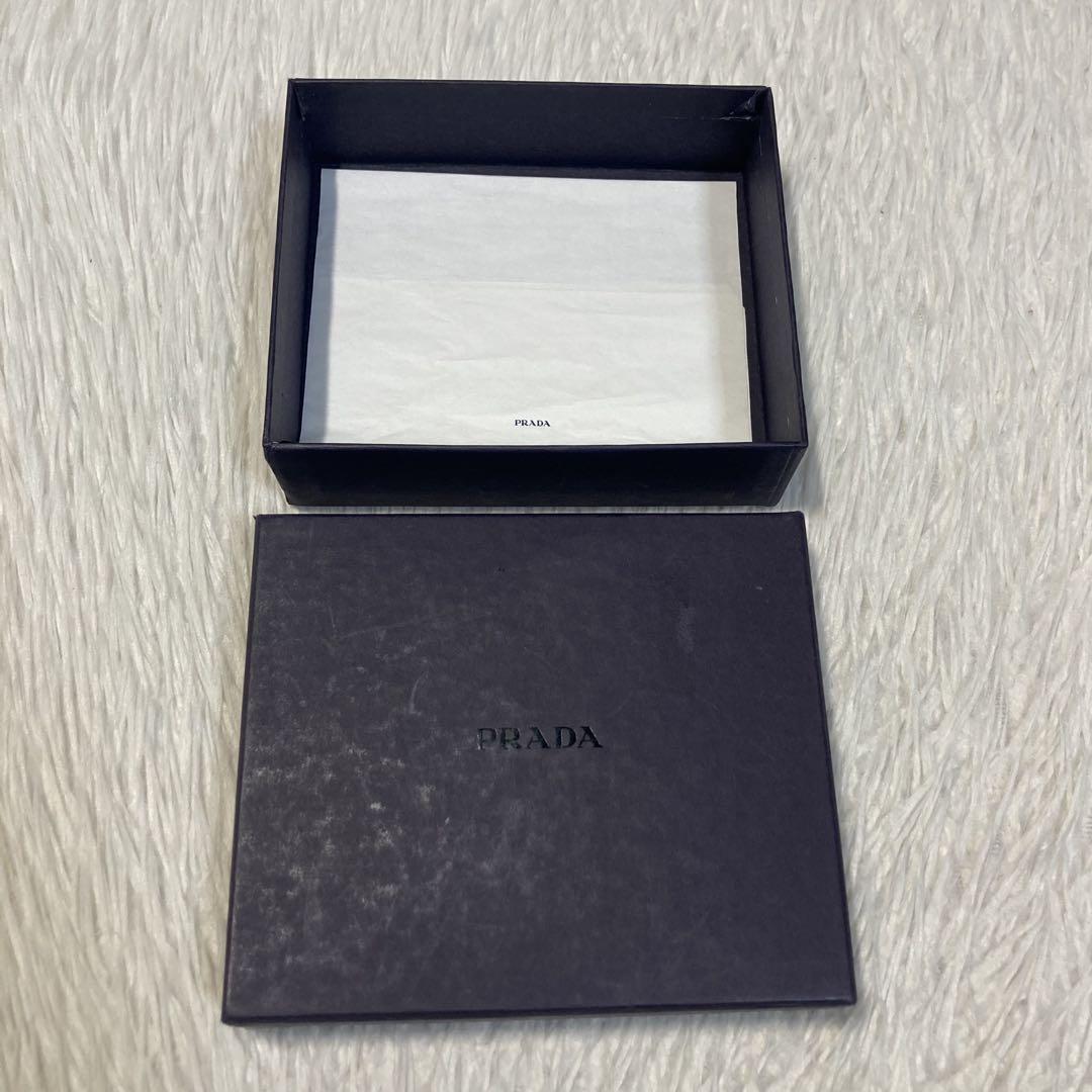 【メール便不可】 希少特別価格 美品 折り財布 オーストリッチ プラダ PRADA 小物
