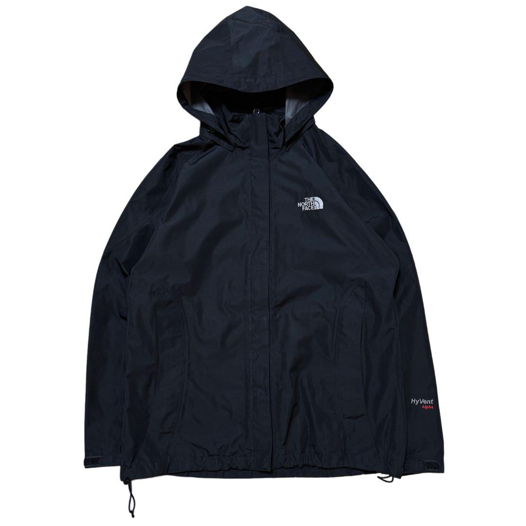 ノースフェイス マウンテンパーカー XL 薄手 Hy Vent ブラック