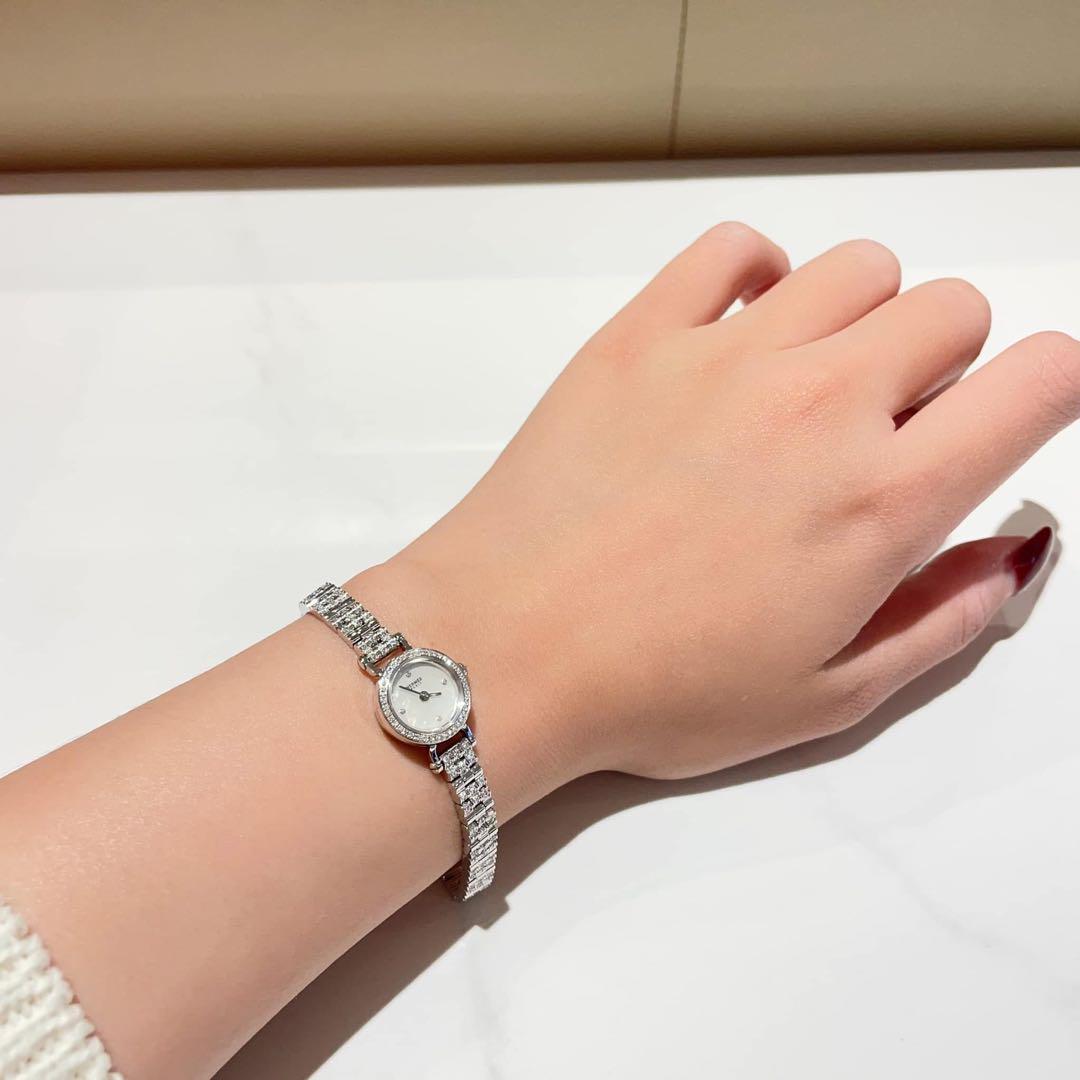agate アガット 淡水パールジュエリーウォッチ ※要電池交換