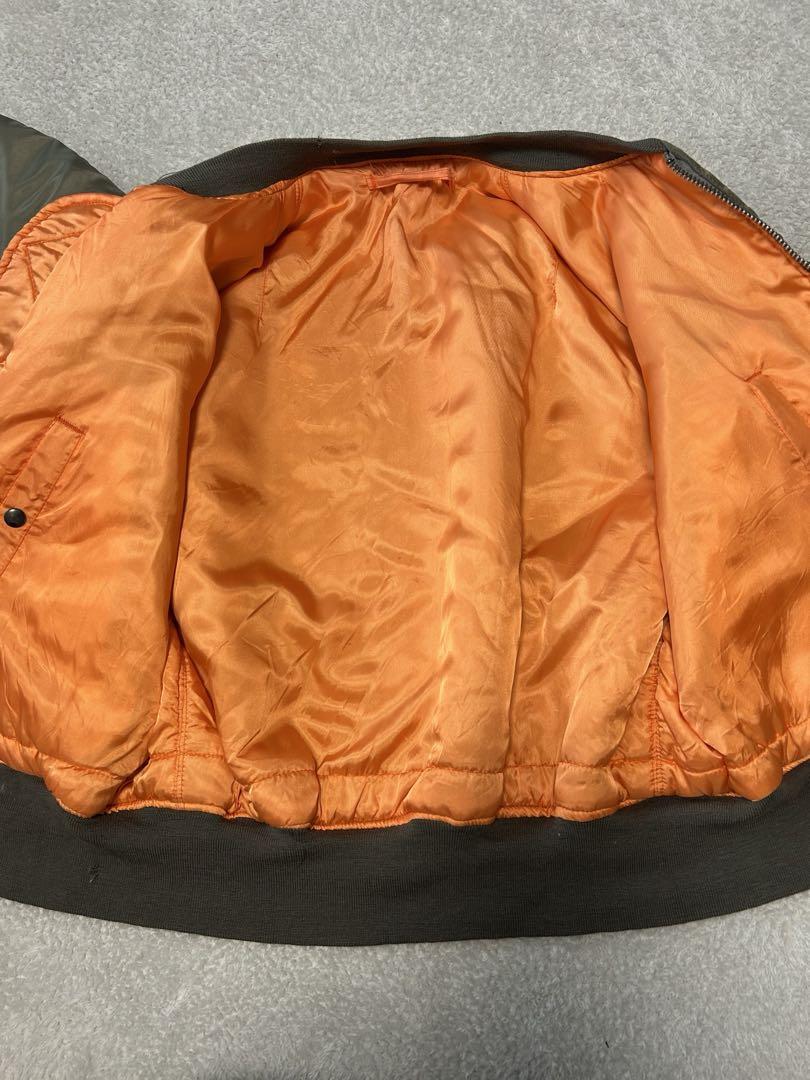 AVIREX LTD madeinUSAオリーブ MA-1 フライトジャケット