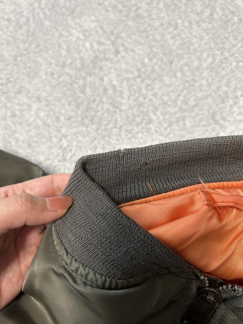AVIREX LTD madeinUSAオリーブ MA-1 フライトジャケット