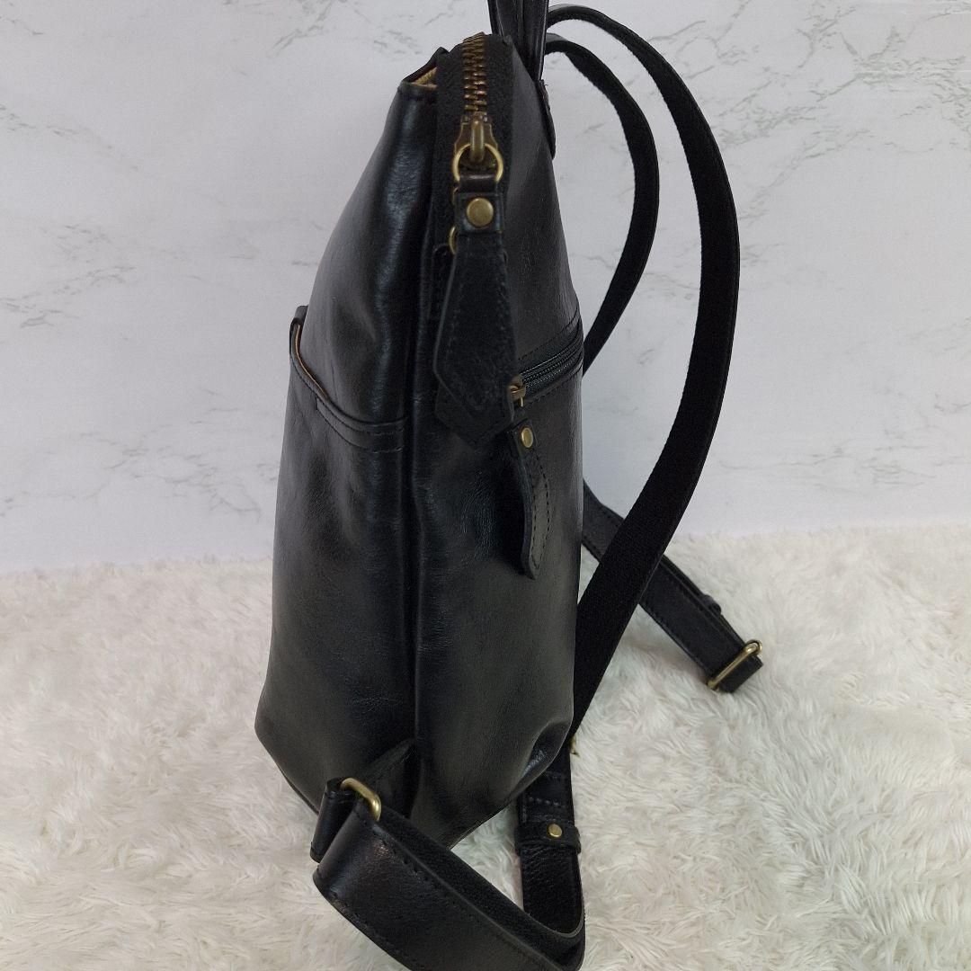 【美品】Dakota ダコタ　オールレザー　リュック　バックパック　黒 ダコタ Dakota ダコタ リュック Dakota キャパレイン リュック