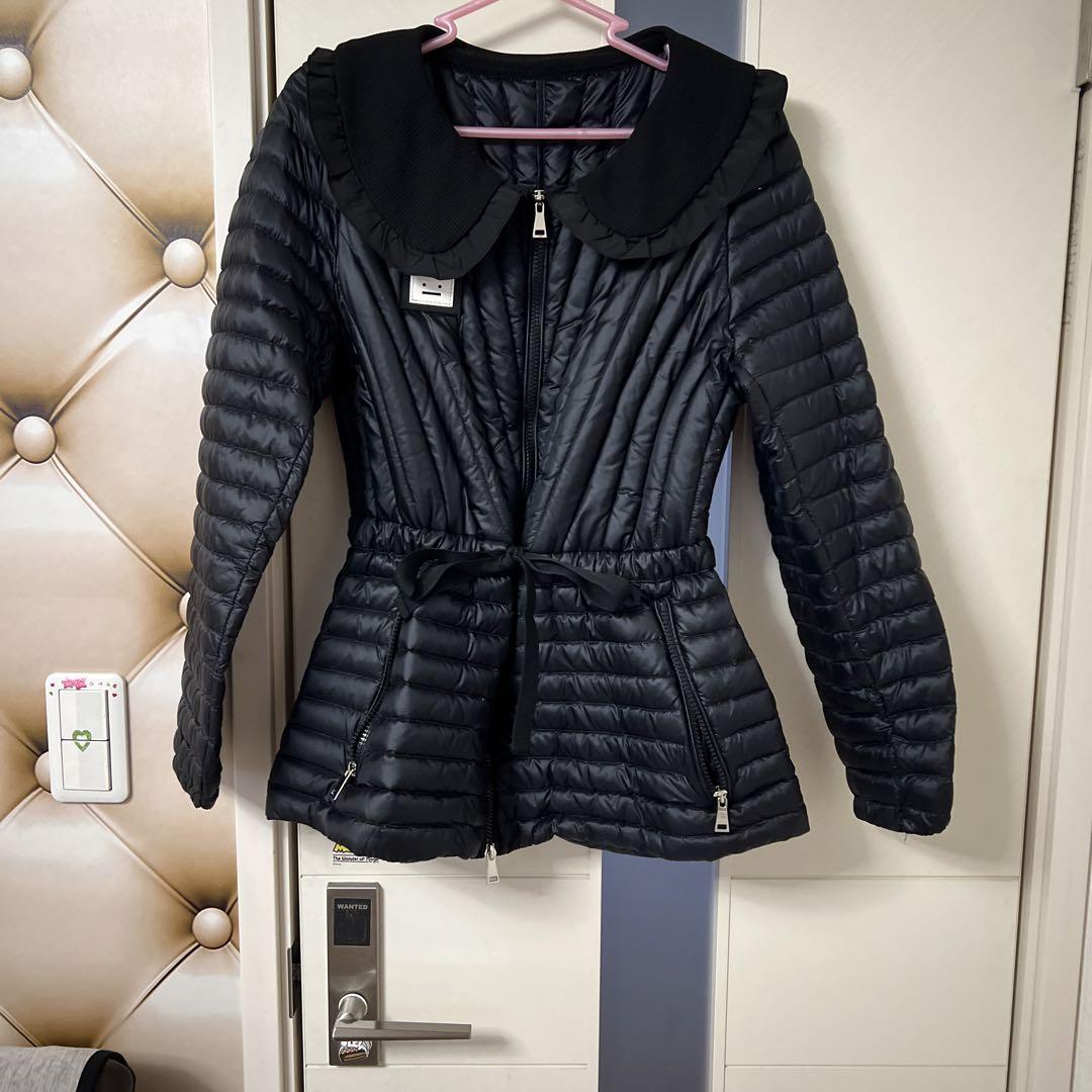 【美品】シンゾーン　ノーカラー　チェック　ジャケット　ウール　34 ベージュ　1 美品】シンゾーン ノーカラー チェック ジャケット ウール 34