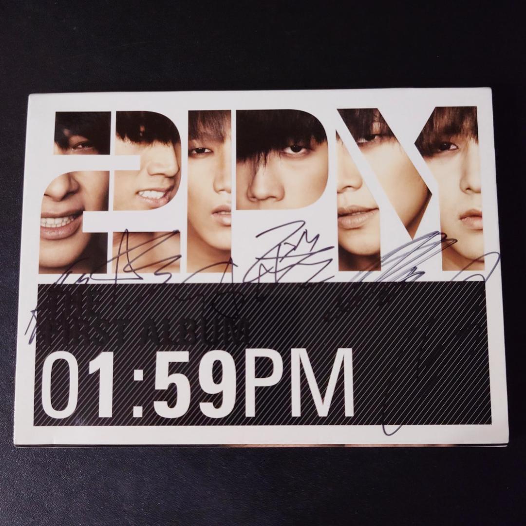 韓国★2PM 1stアルバム『 01:59PM 』サイン付きCD
