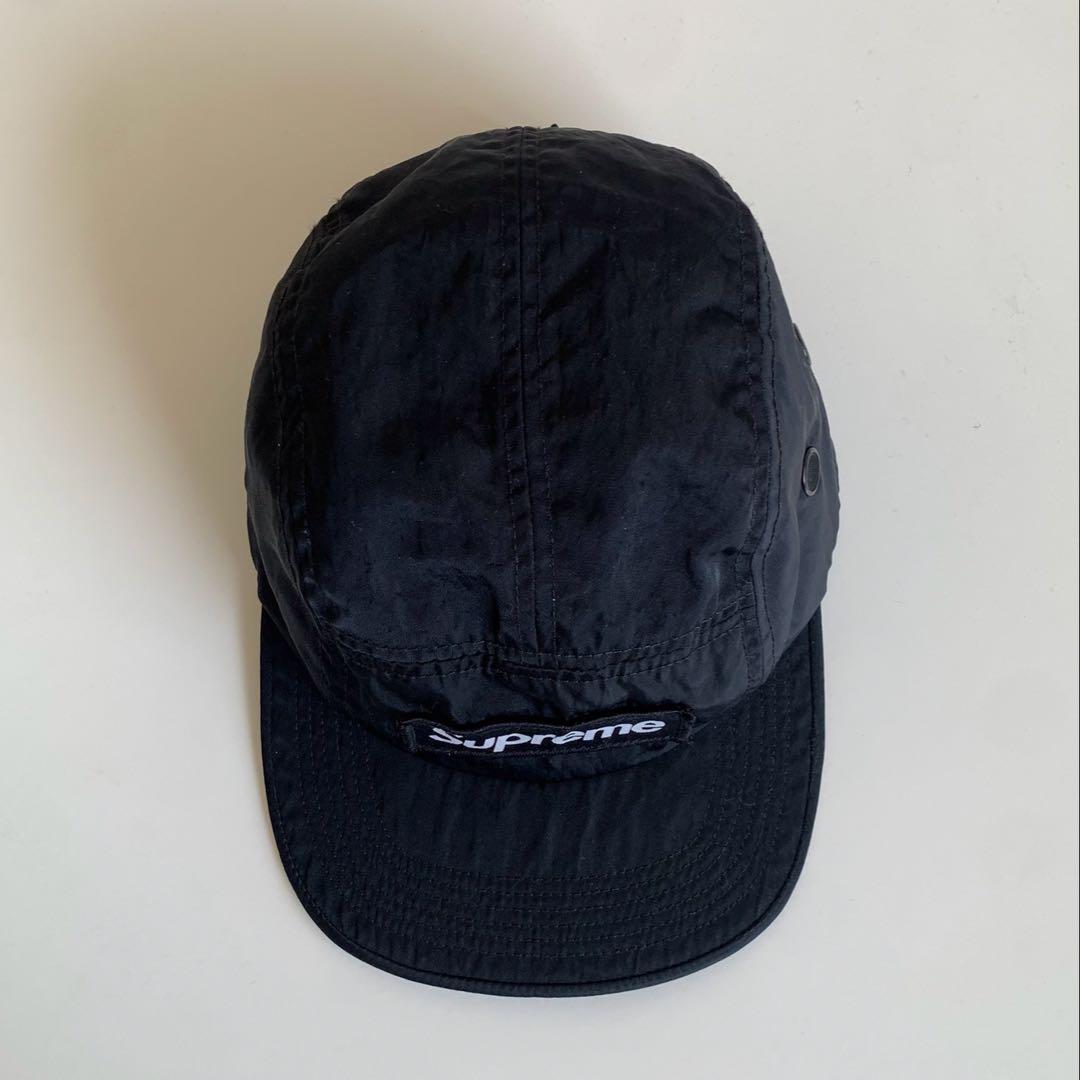 supreme Washed Nylon Camp Cap Black 美品