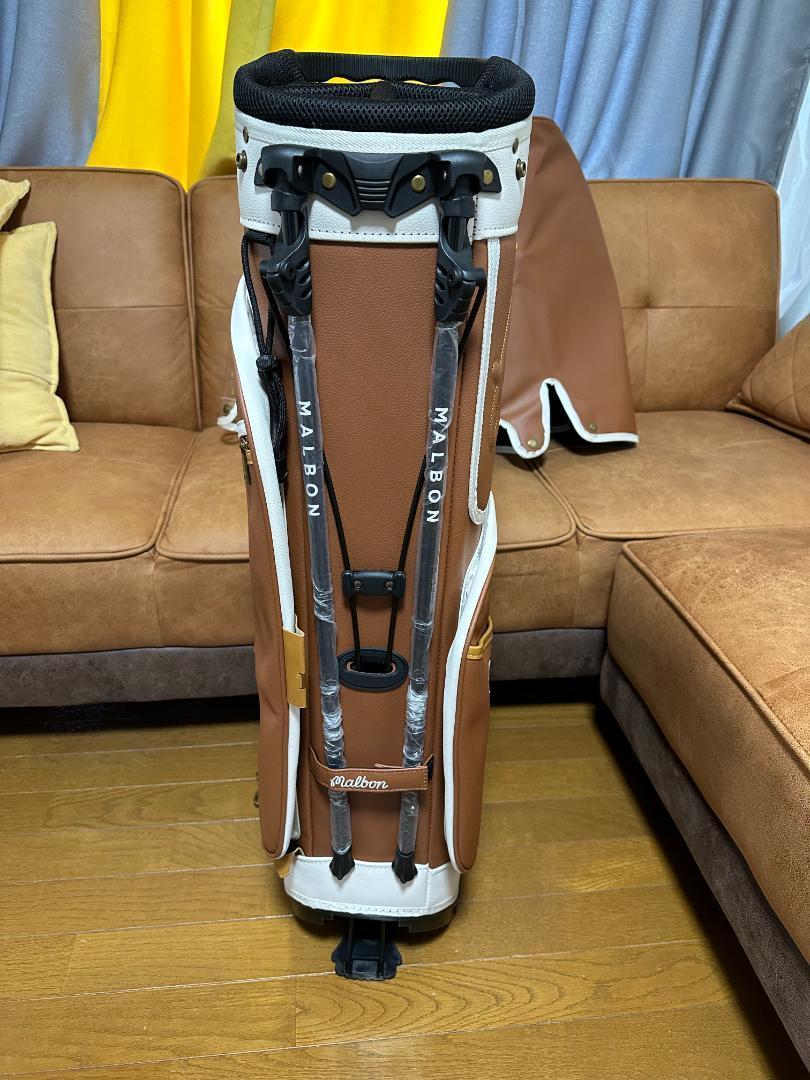 即日発送　マルボンゴルフ キャディバッグ malbon golf バック茶色