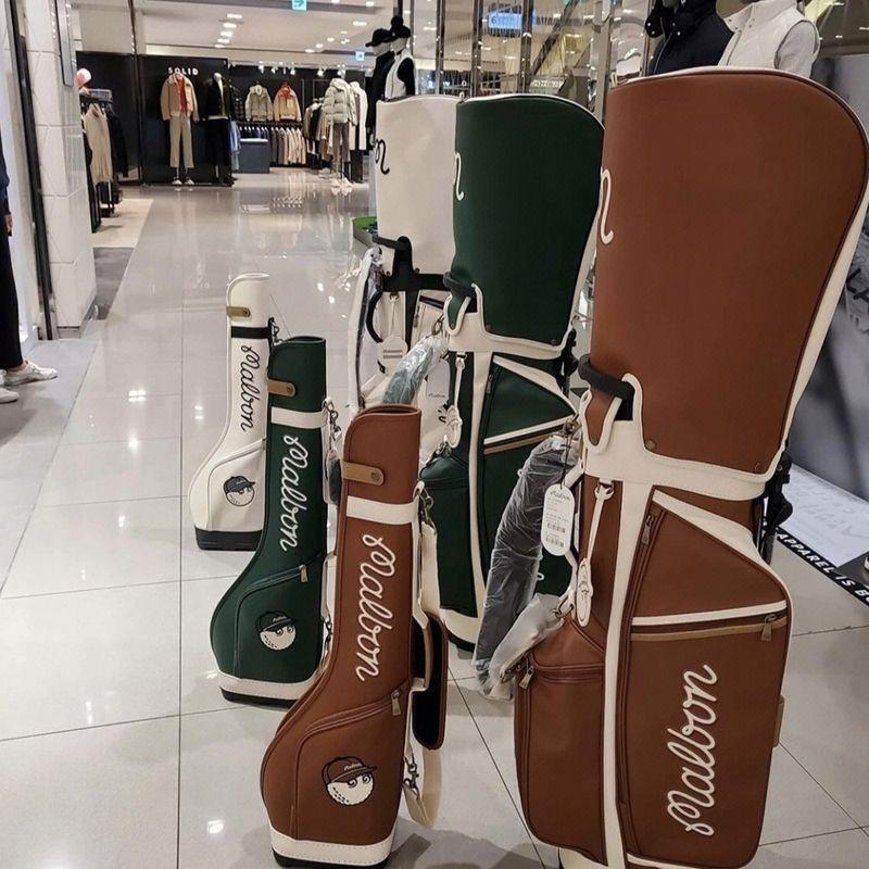 即日発送　マルボンゴルフ キャディバッグ malbon golf バック茶色