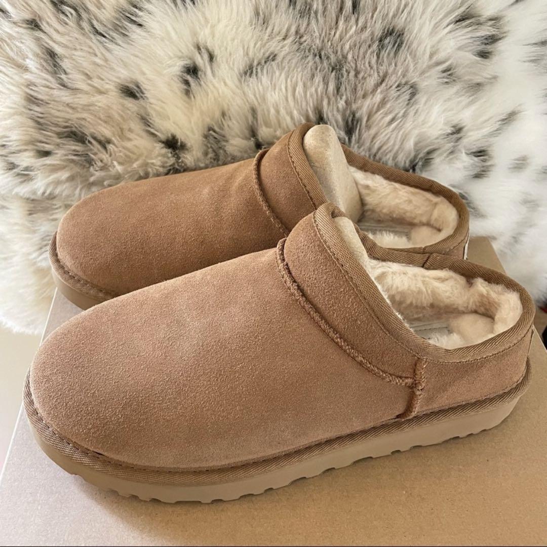 【新品】UGG アグ クラシックスリッパー チェスナット24cm 画像1