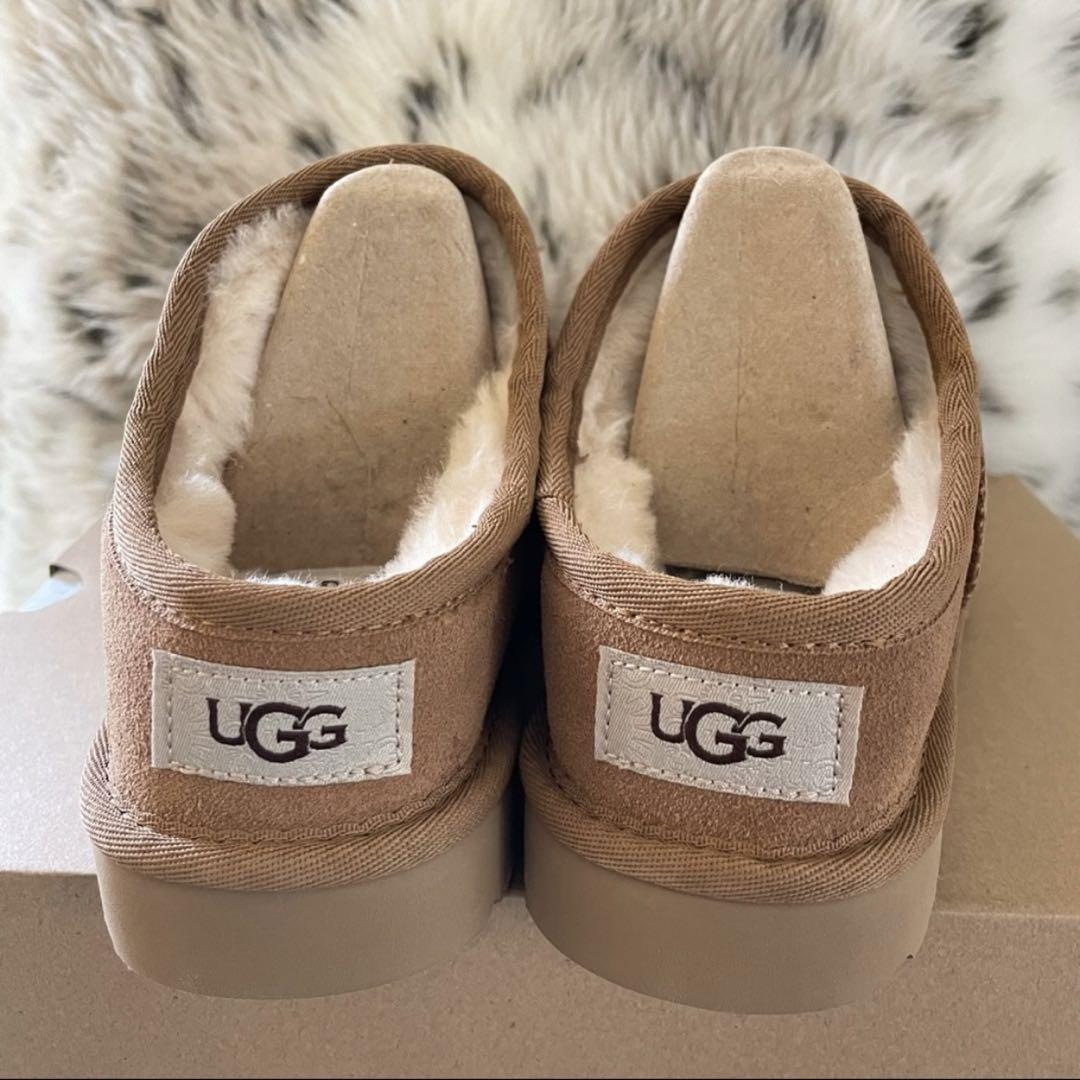 【新品】UGG アグ クラシックスリッパー チェスナット24cm 画像4