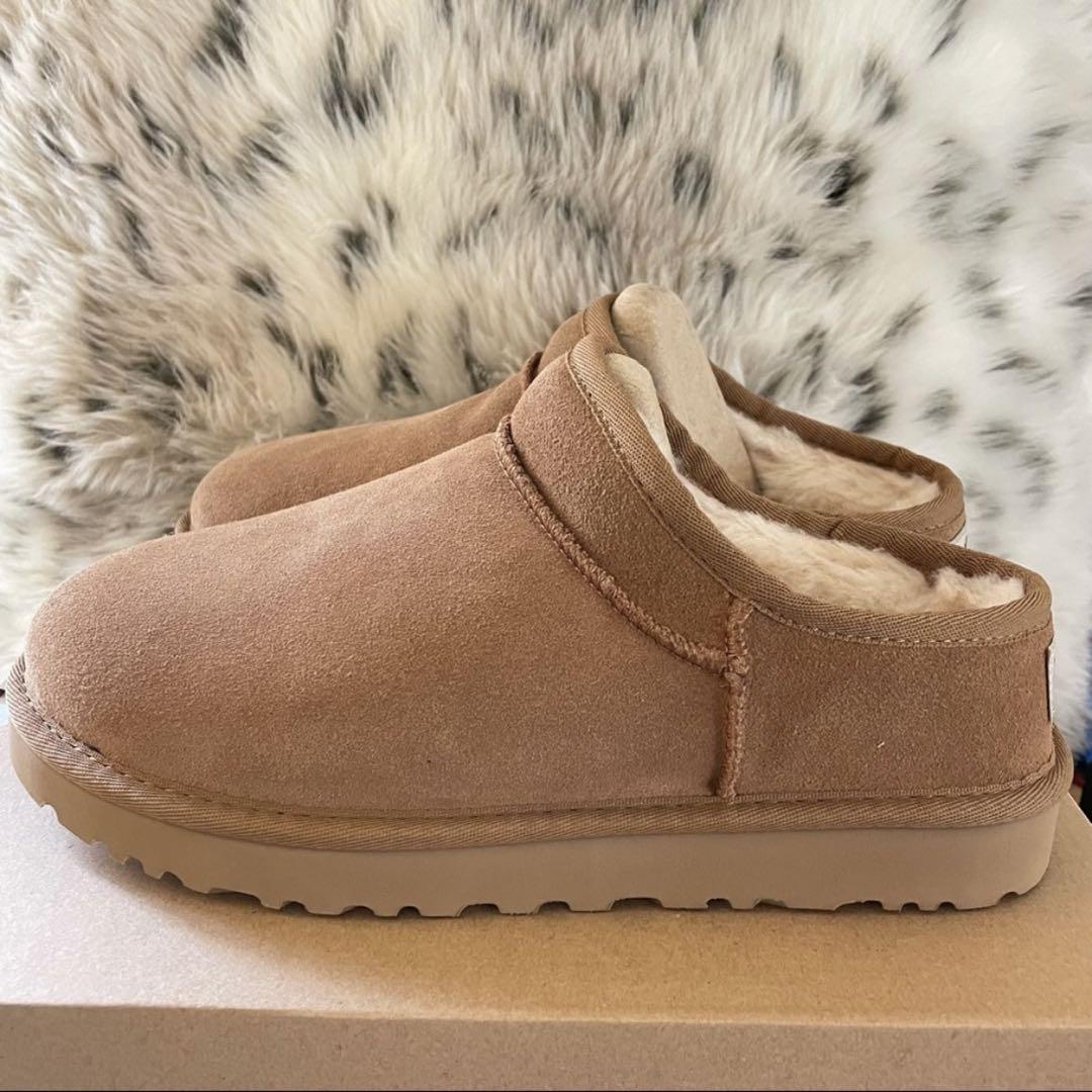 【新品】UGG アグ クラシックスリッパー チェスナット24cm 画像6