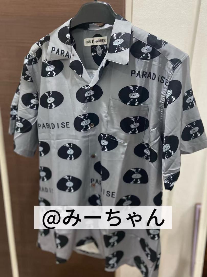 ワコマリア2024SSレコード柄アロハシャツ　wacko maria L