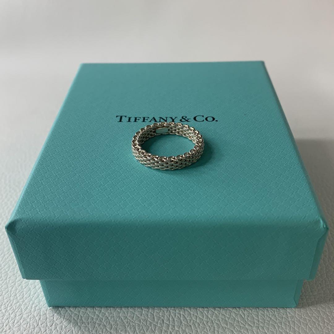 【※】TIFFANY  サマセットメッシュリング　11号 ティファニー