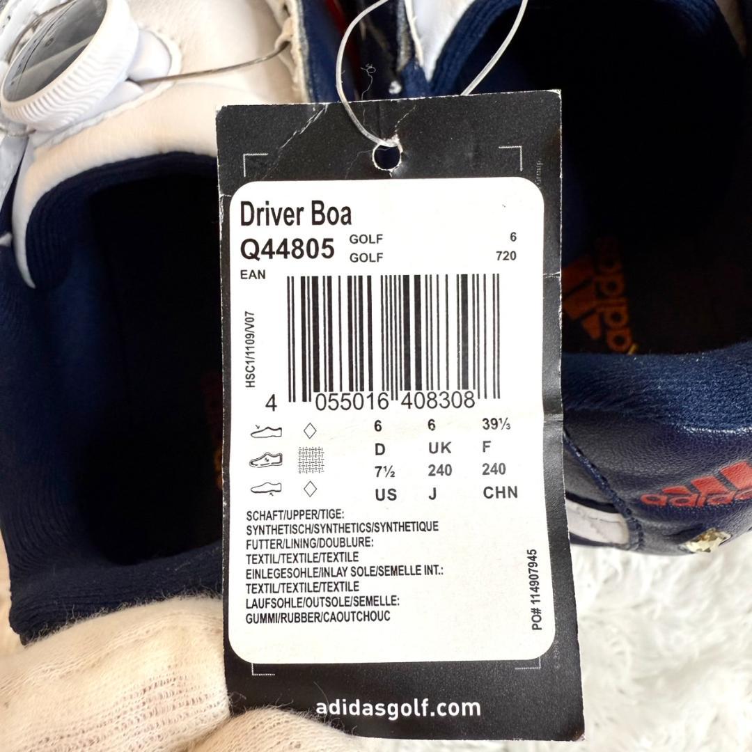 【新品タグ付】 BOA adidas ゴルフシューズ 24㎝ スパイクレンチ付
