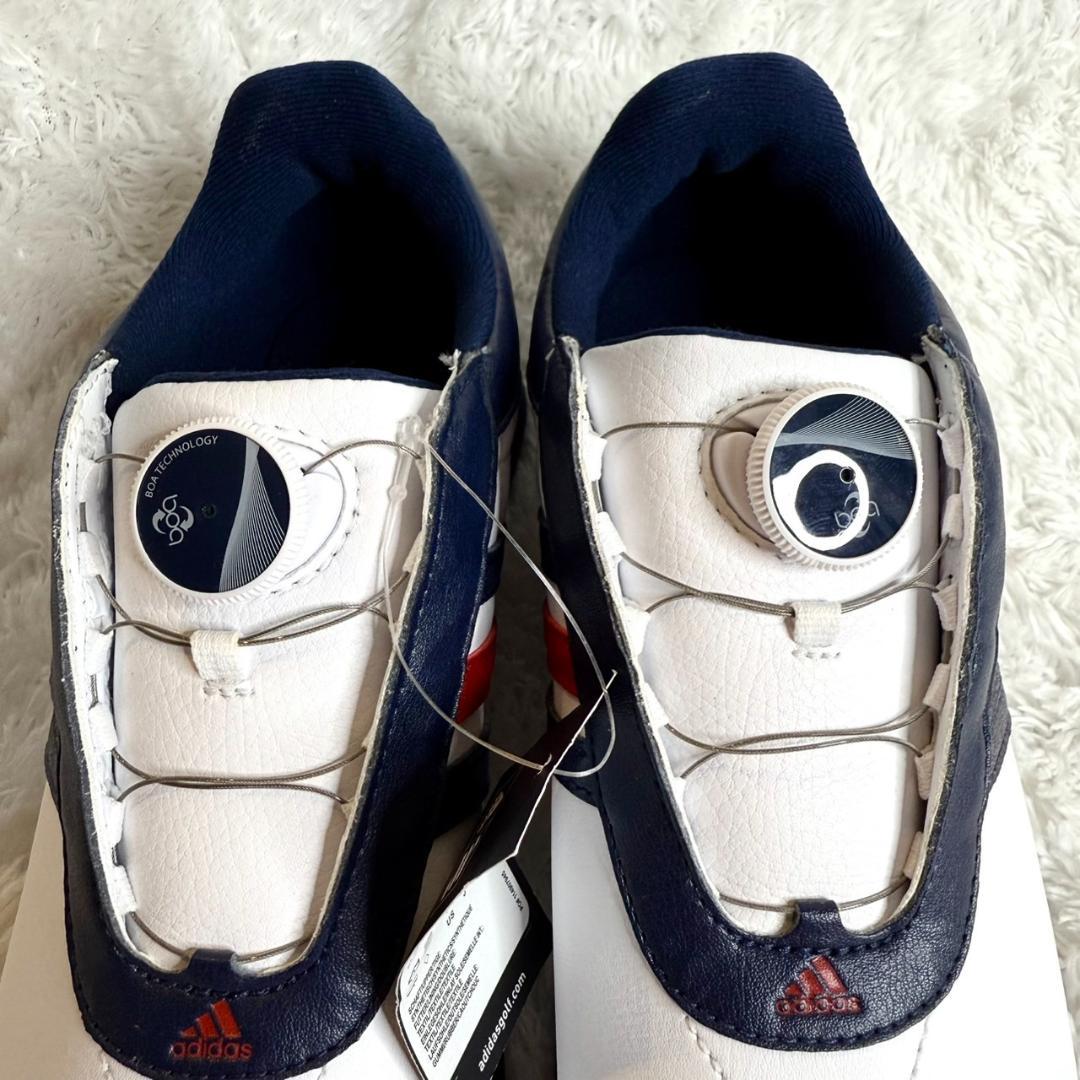 【新品タグ付】 BOA adidas ゴルフシューズ 24㎝ スパイクレンチ付