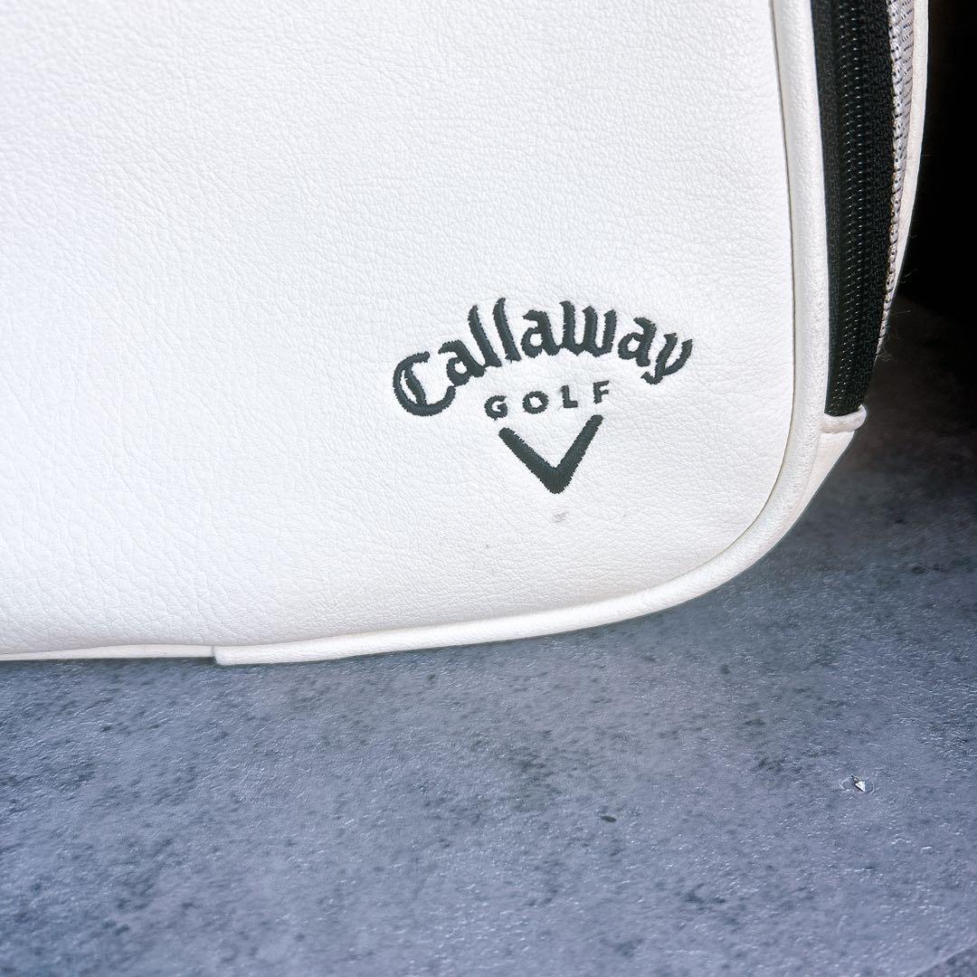 Callaway キャロウェイ　2way レザーボストンバッグ シューズ収納