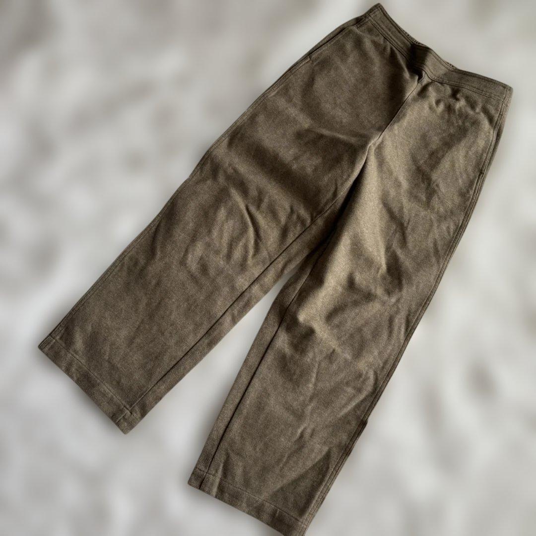 UNIQLO ユニクロ パンツ ワイド ブラウン メンズ L ウエストゴムL UNIQLO