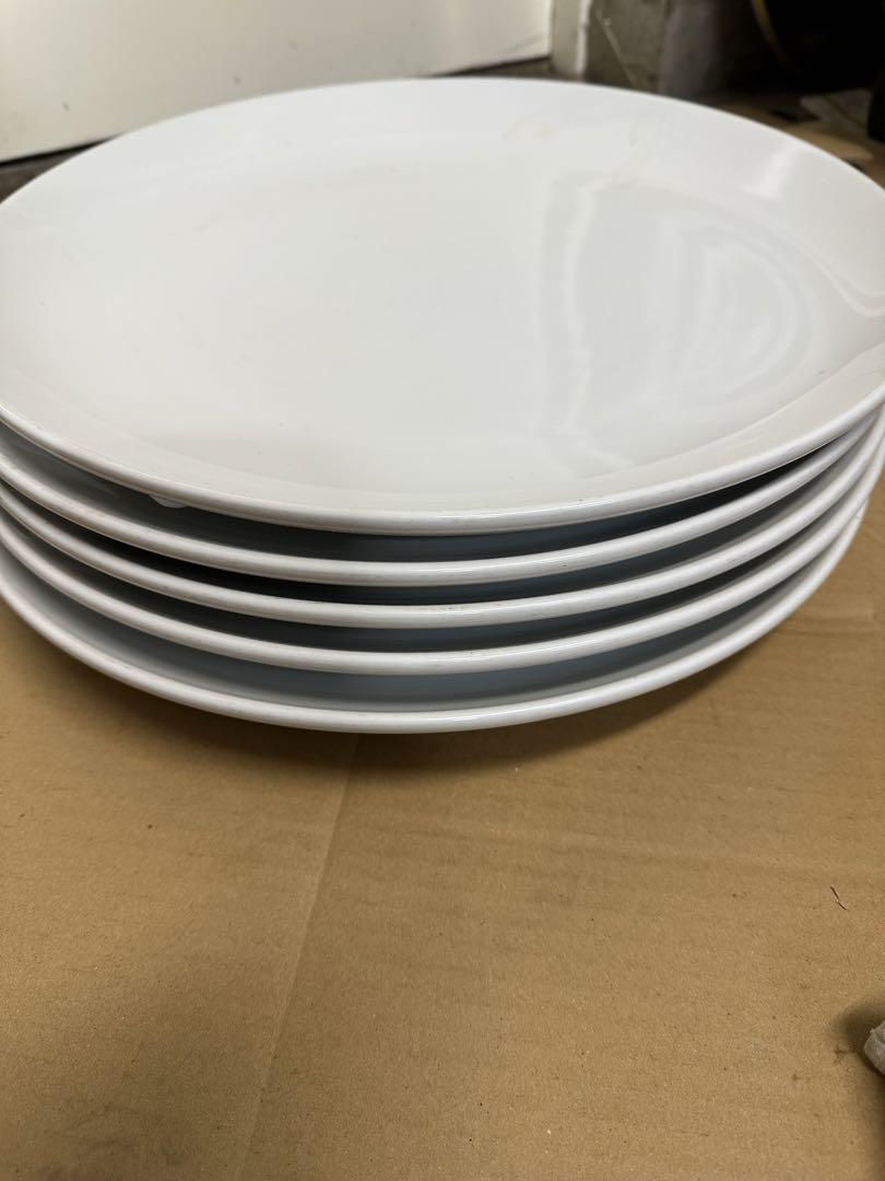 洋食器 オーバルプレート 41cm 特大皿 日本製 アウトレット 白い食器5枚