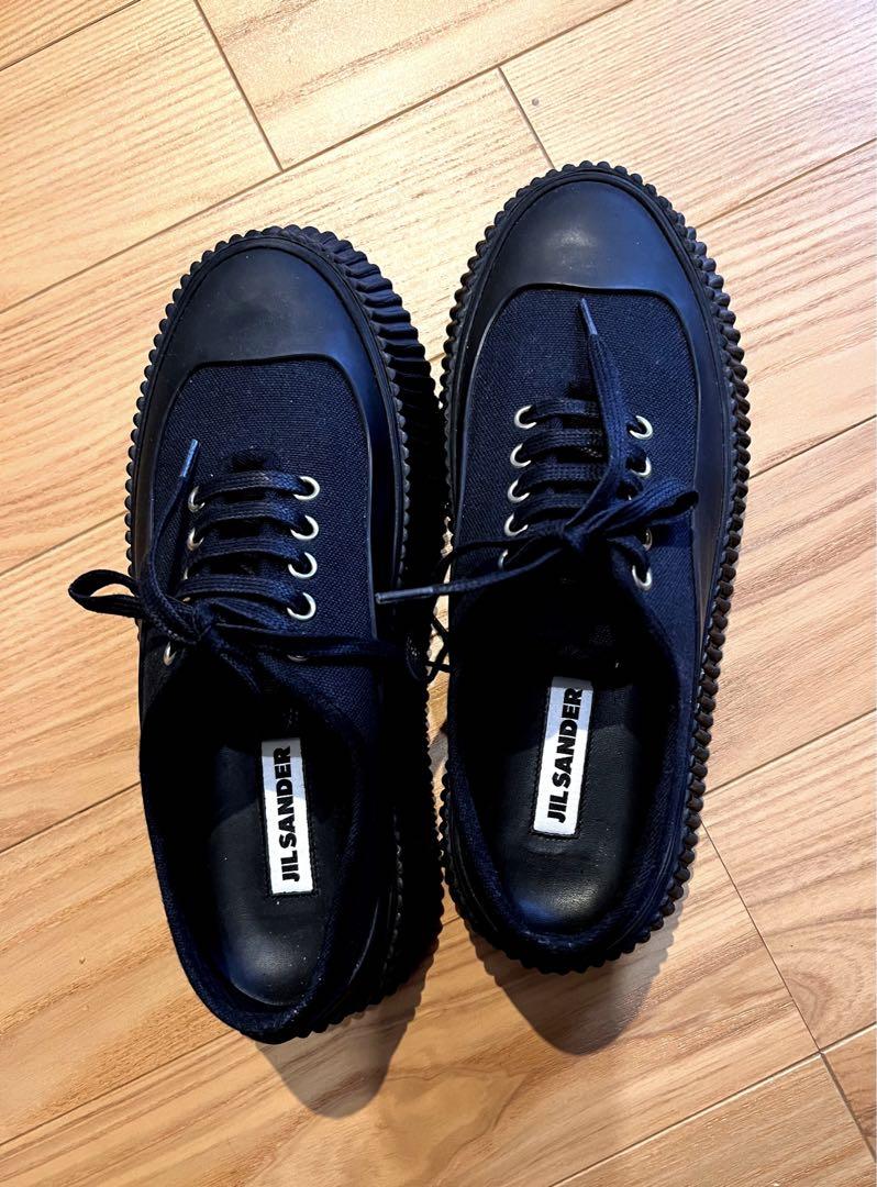 未使用品】Jil sander キャンバススニーカー