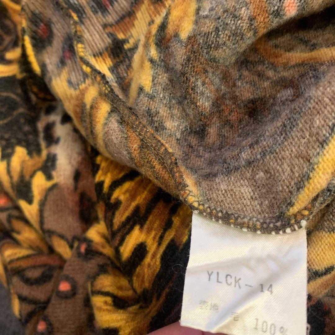 美品 フィッチェウォーモ ヨシユキコニシ 豹柄 ドン小西 長袖シャツ 美品 フィッチェウォーモ ヨシユキコニシ 豹柄 ドン小西 長袖シャツ