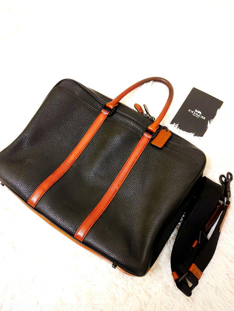 極美品　COACH A4 ブリーフケース メトロポリタン ショルダー末使カード付